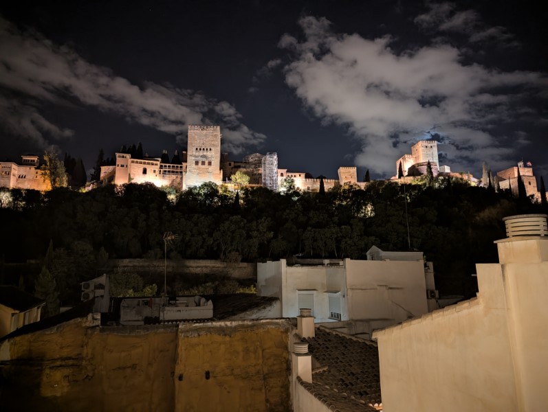 The Alhambra at night, Granada